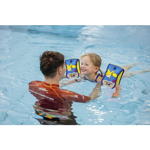 Schwimmhilfe, gelb/blau, Neopren