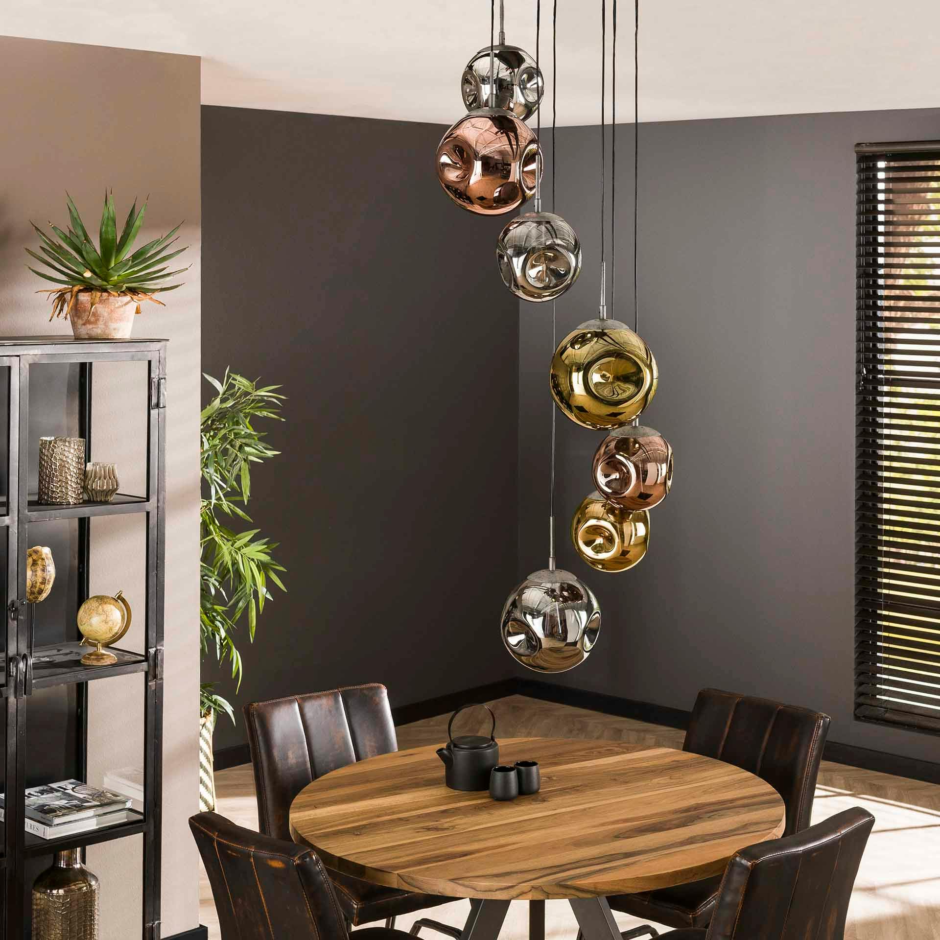 Suspension en verre multicolore NIAGARA