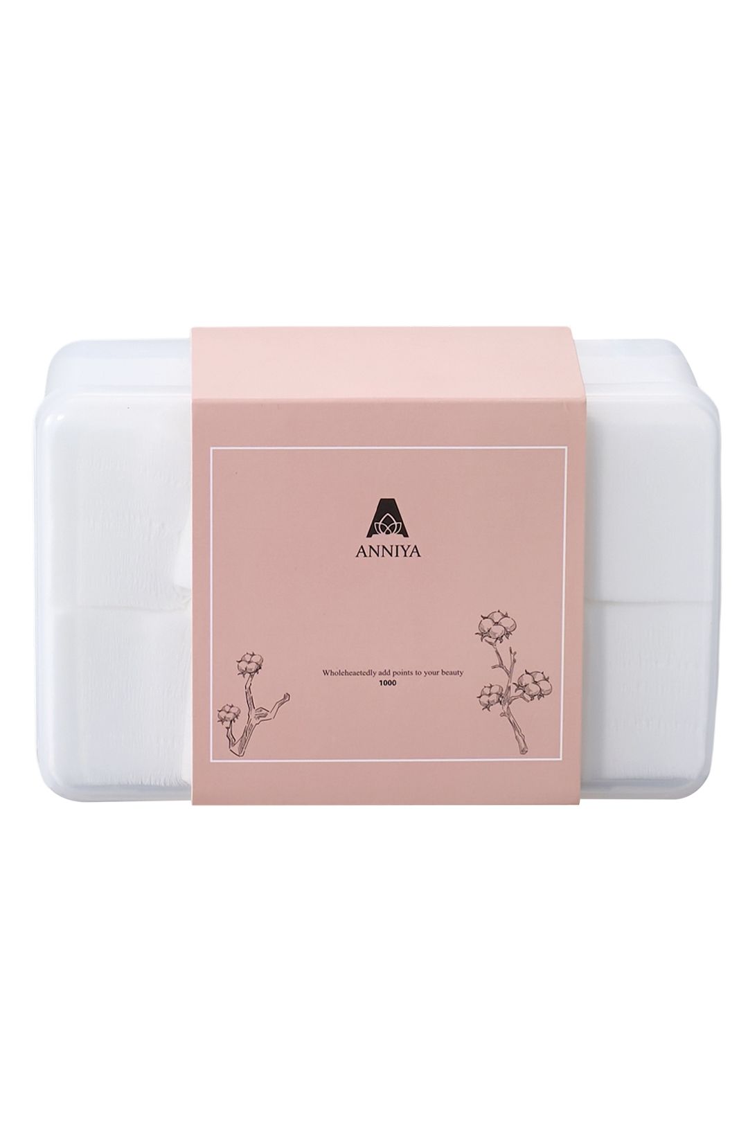 SHEONLY 1000pcs Non-woven Makeup Remover Pads with Storage Box