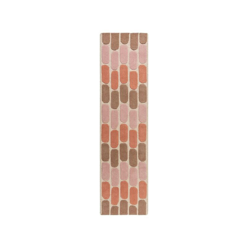 FOSSIL - Tapis de chambre pure laine terracotta radiance 60 x 230
