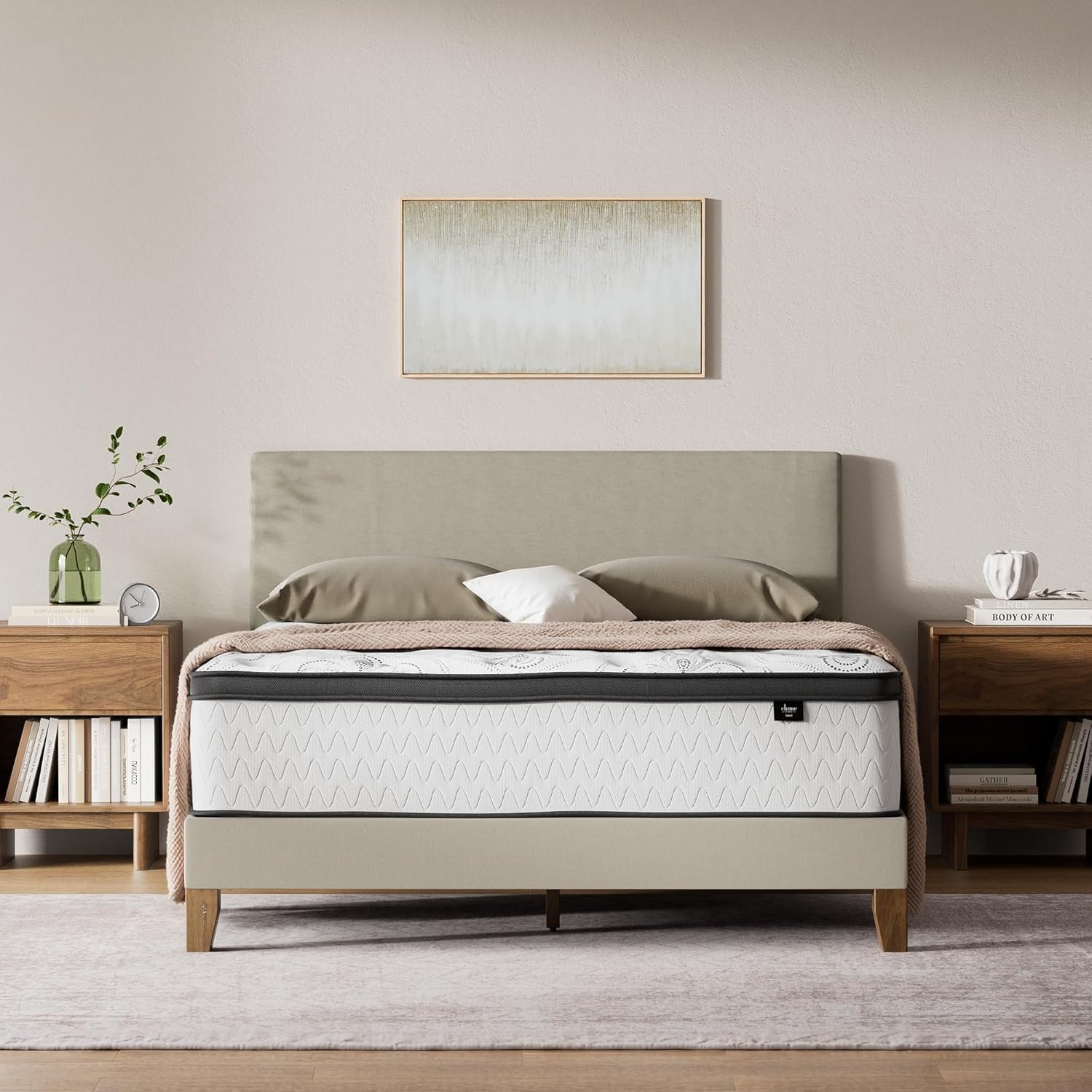 Signature Design by Ashley Chime Hybrid King 12 Mattress with Gel Memory Foam, Medium Firm, Pressure Relief, Fiberglass Free Mattress in a Box