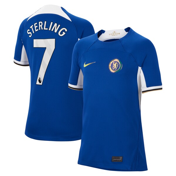 Raheem Sterling Chelsea Nike Youth 2023/24 Home Stadium Replica Jersey - Blue