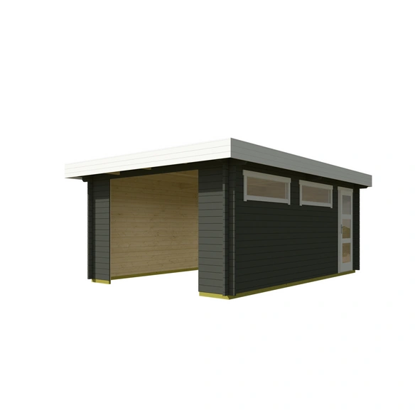 Blockgarage »Canberra«, BxT: 422,7 x 600 cm (Außenmaß), Holz
