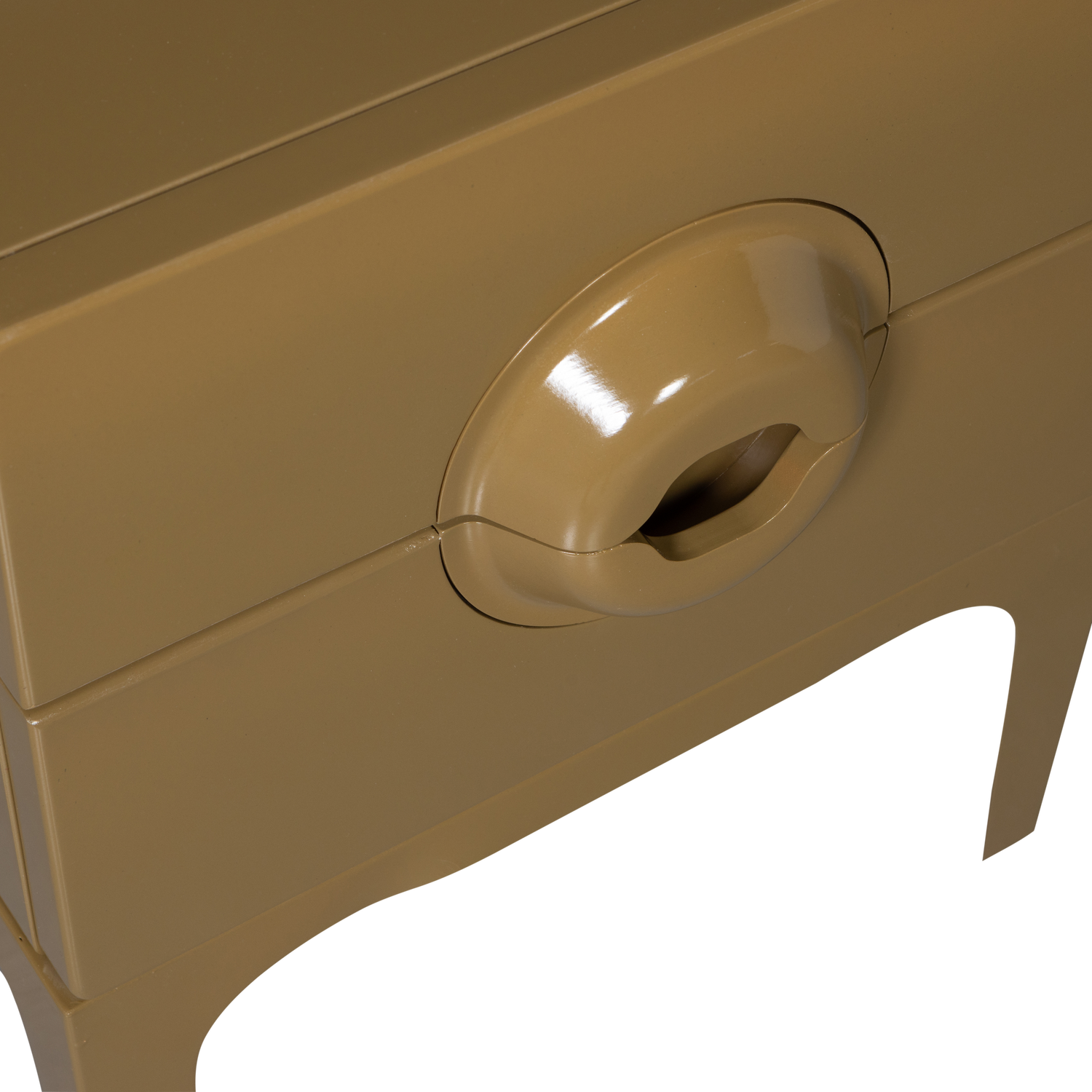 WOOOD nachtkastje 2 lades Merge - Hout - Honing Geel - 57x44x45 cm