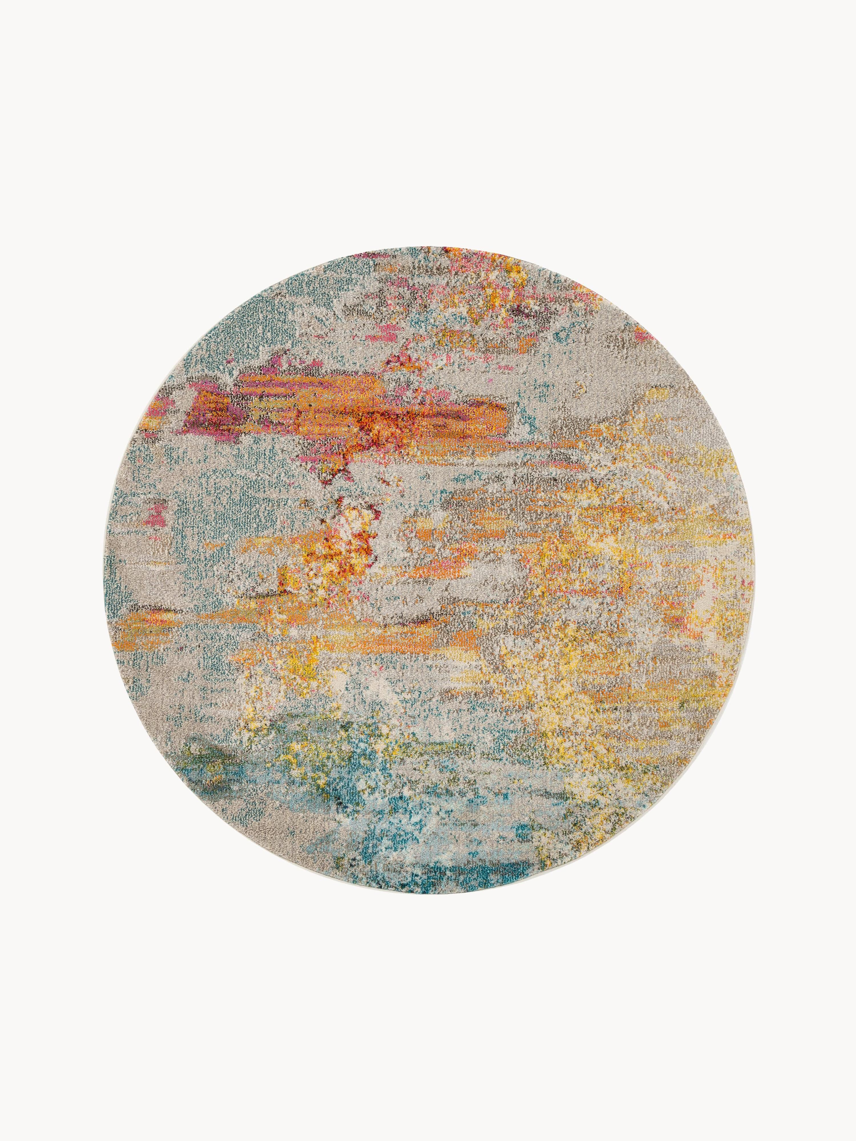 Runder Design Niederflor-Teppich Celestial