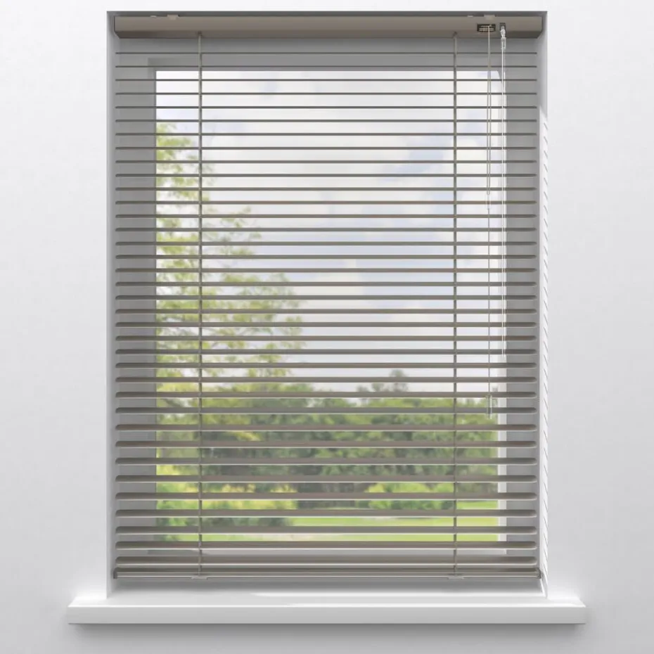 Kwantum Aluminium Jaloezieën | Jaloezieën | Fenstr Aluminium Jaloezie Dane  25mm Taupe
