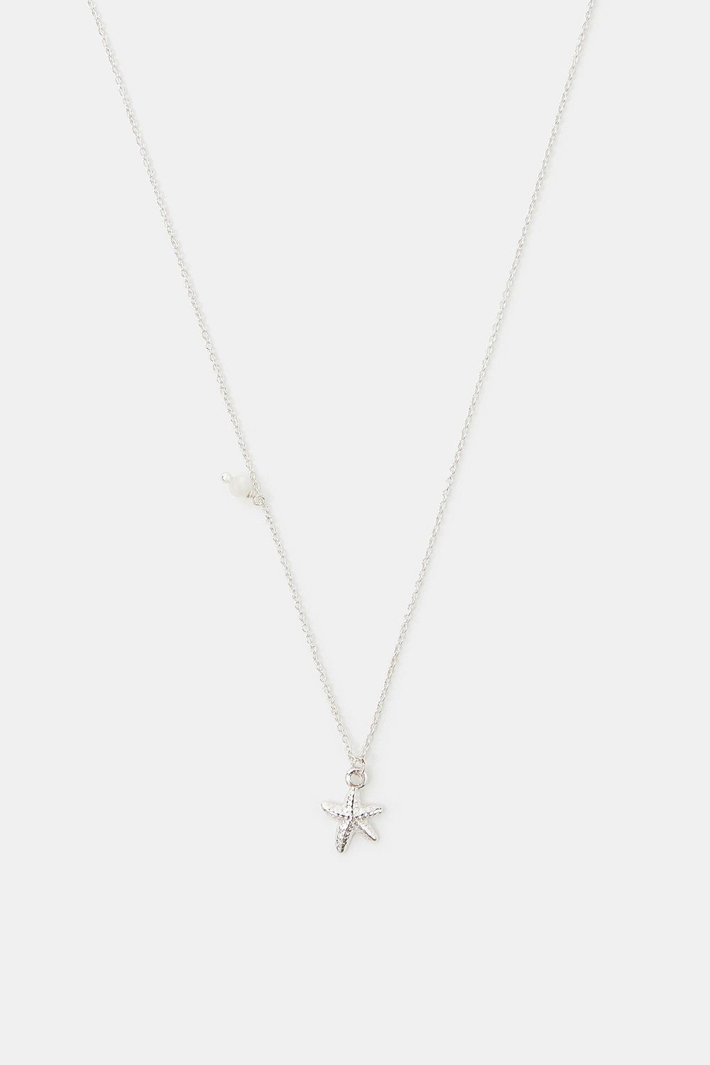 Accessorize Sterling Silver Starfish Pendant Necklace