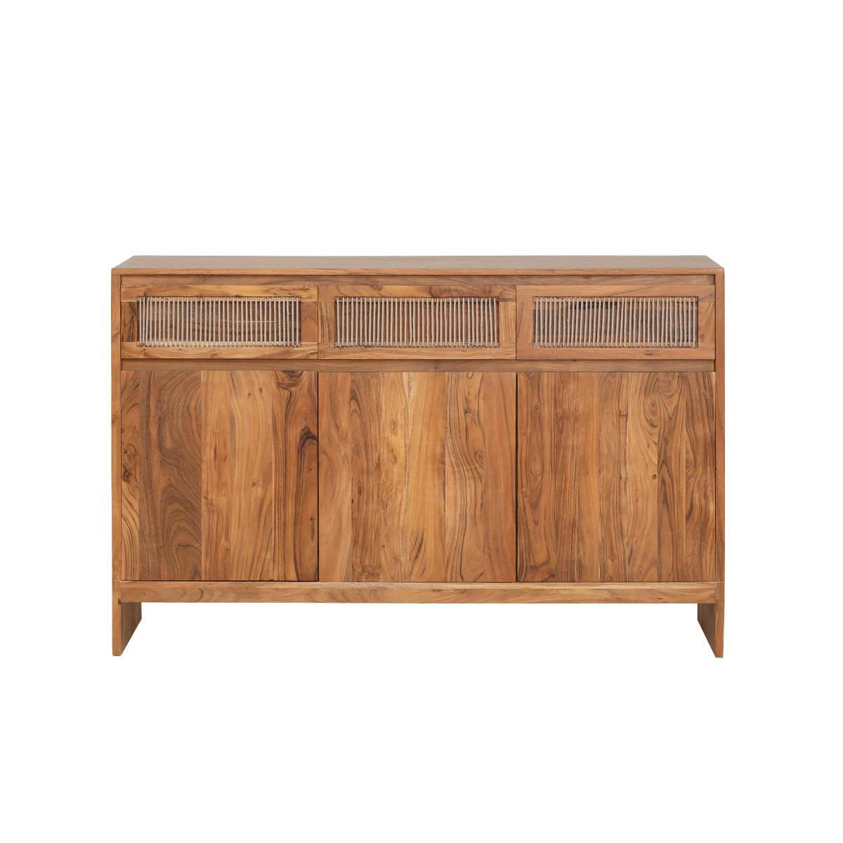 - Buffet en bois marron 165 cm