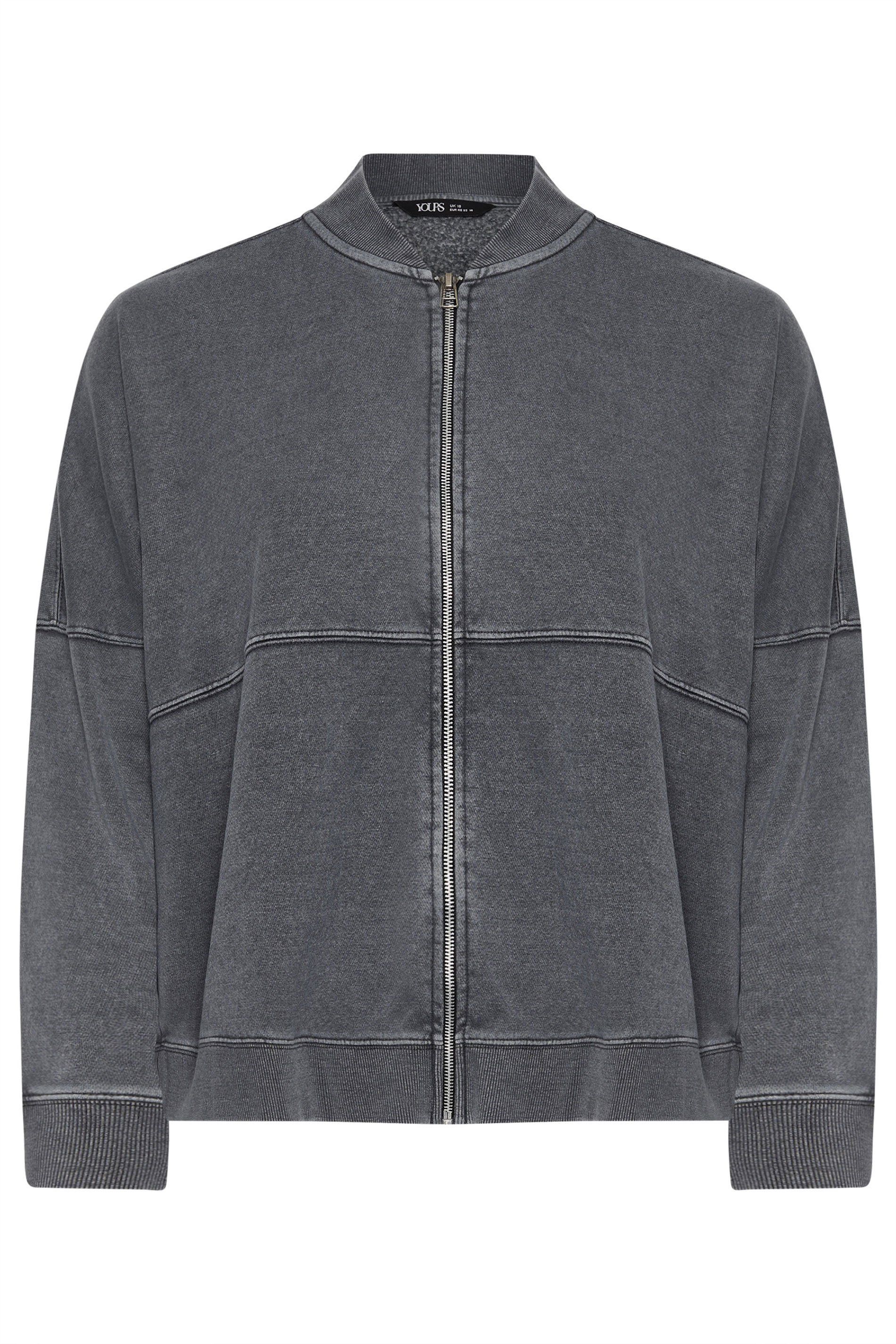 Yours Oversized Sweat Bomber Jacket