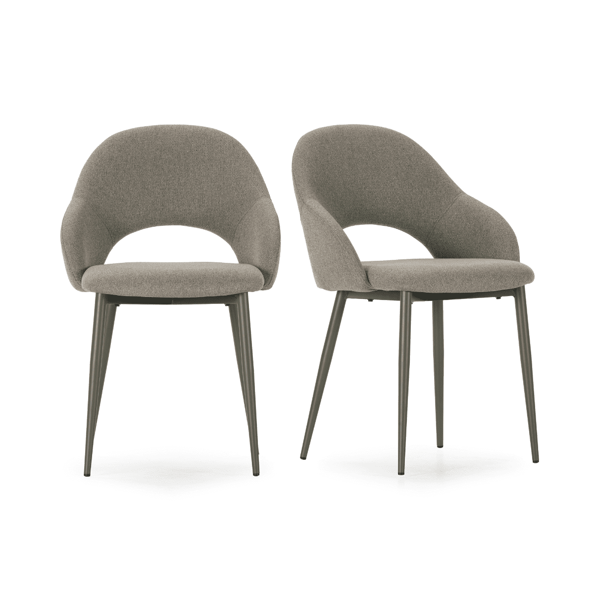 Calicosy - Stoelen Set van 2 - LILA - 54x57x84 cm