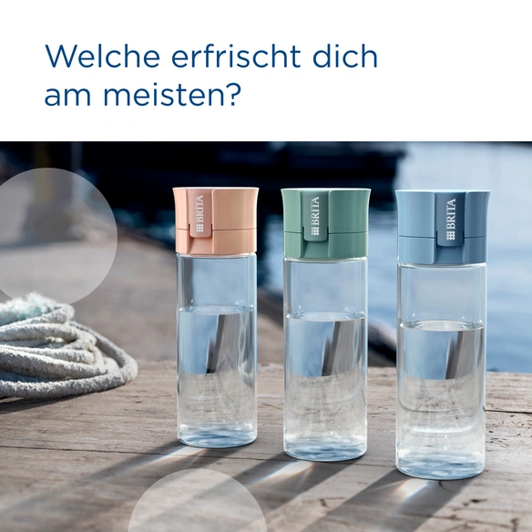 Wasserflasche »Vital«, 0,6 L, apricot