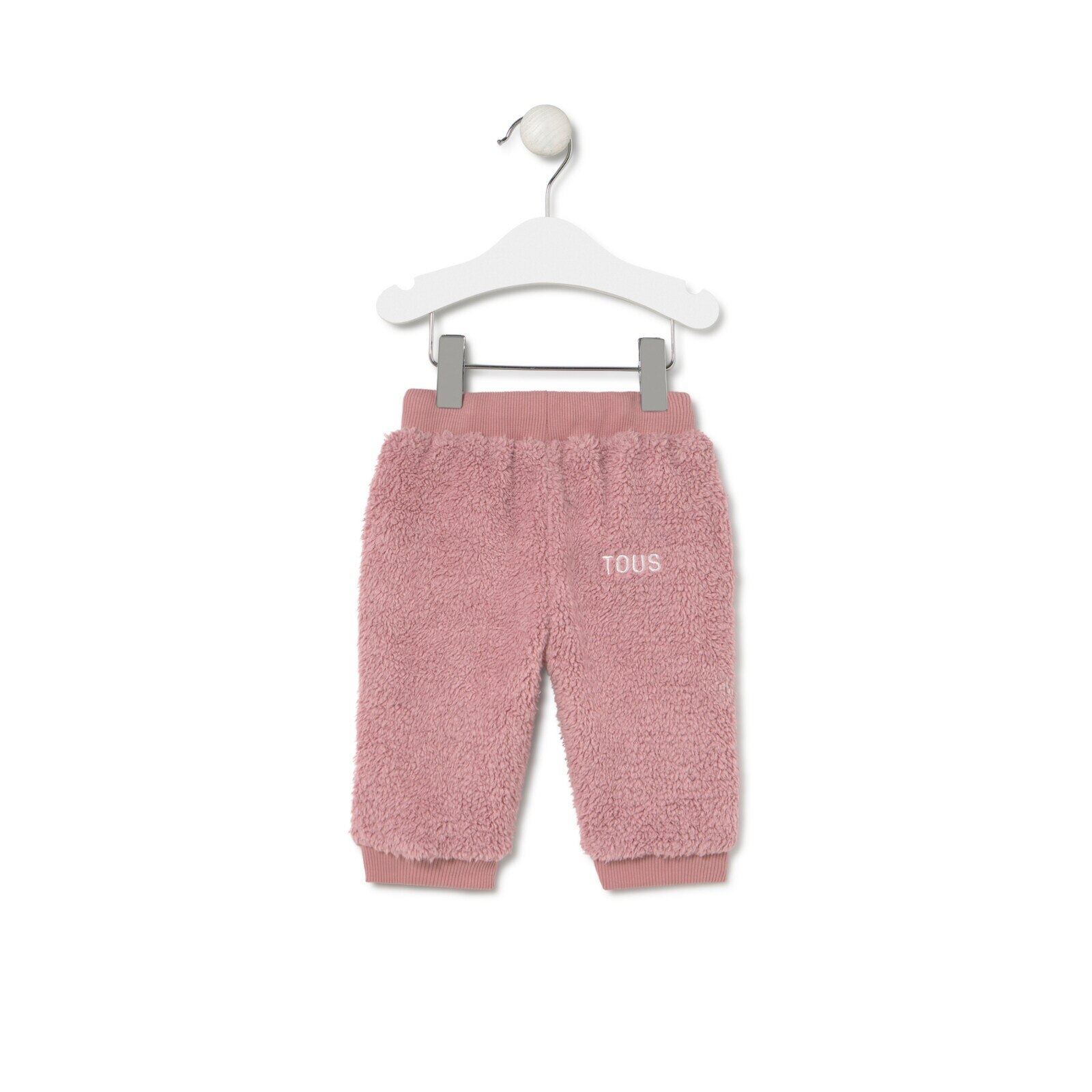 Pantalón deportivo de pelo Casual rosa