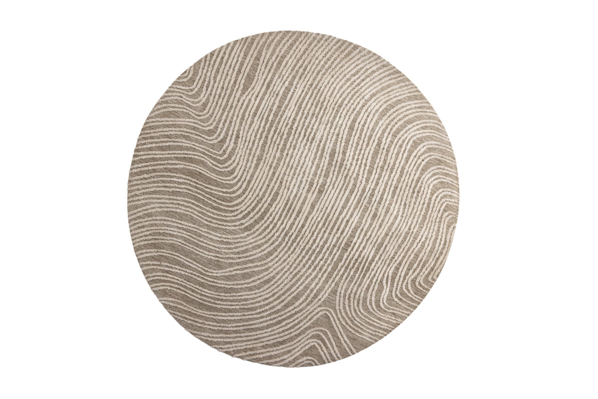 Rebellenclub Vloerkleed Chaska - beige - Ø 200 cm