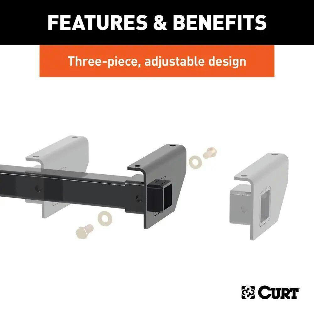 CURT Adjustable RV Trailer Hitch, 2-in Receiver (Up to 51-in Frames)