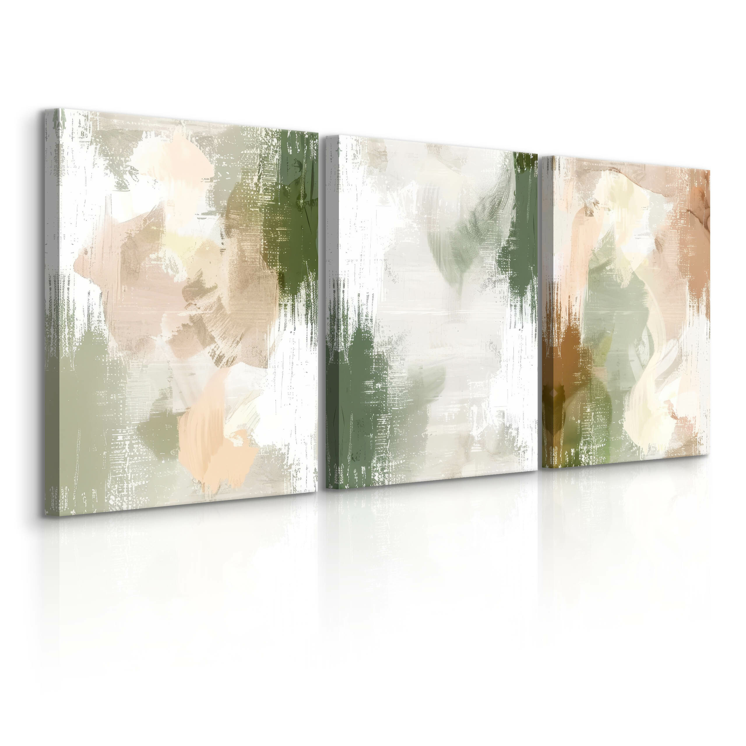 3x Obraz Set Beton Abstrakcja Styl Boho 30x40cm
