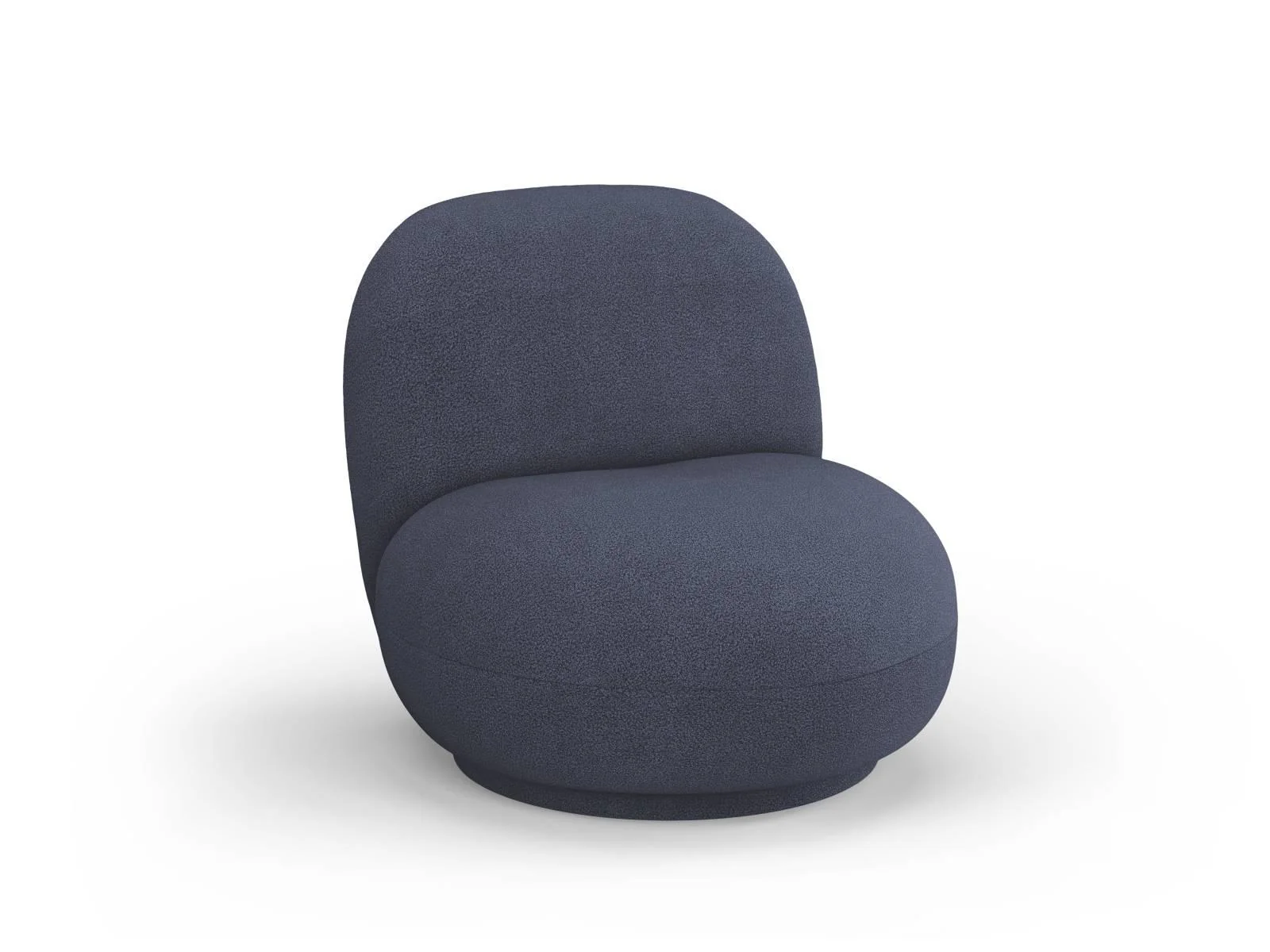 Draaibare fauteuil Chuck bouclé