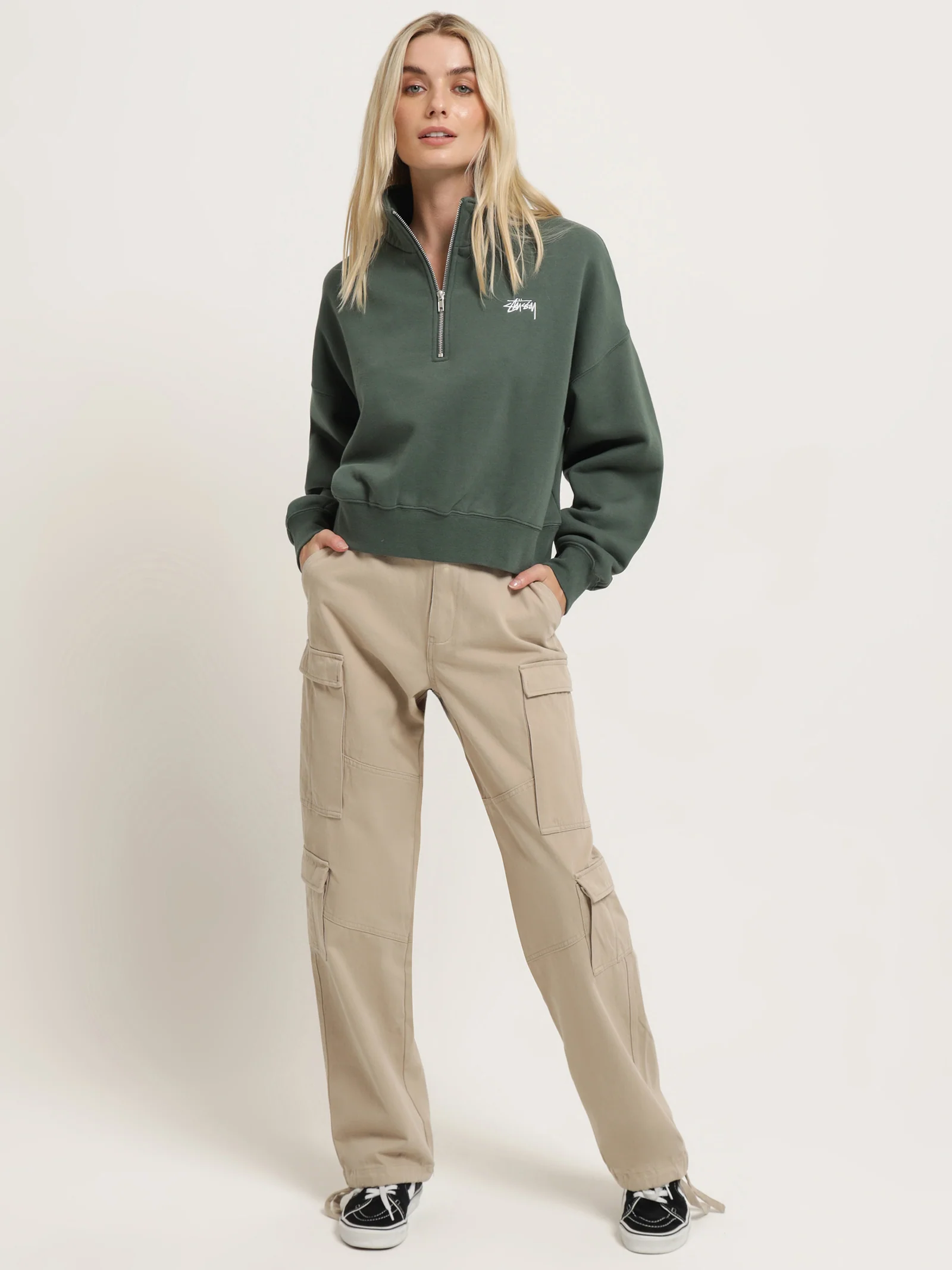 Stock 1/4 Zip Fleece Sweater