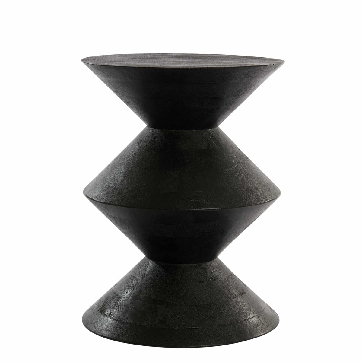 Light & Living bijzettafel Larus - zwart - Ø45cm
