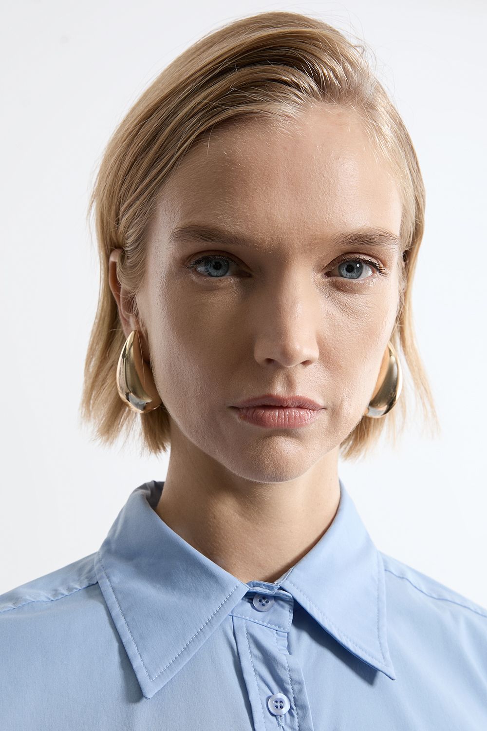 KarenMillen Tailored Cotton Button Through Shirt
