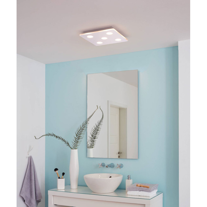 Plafonnier LED pour salle de bain Cabus chrome 5 x 4,5 W EGLO