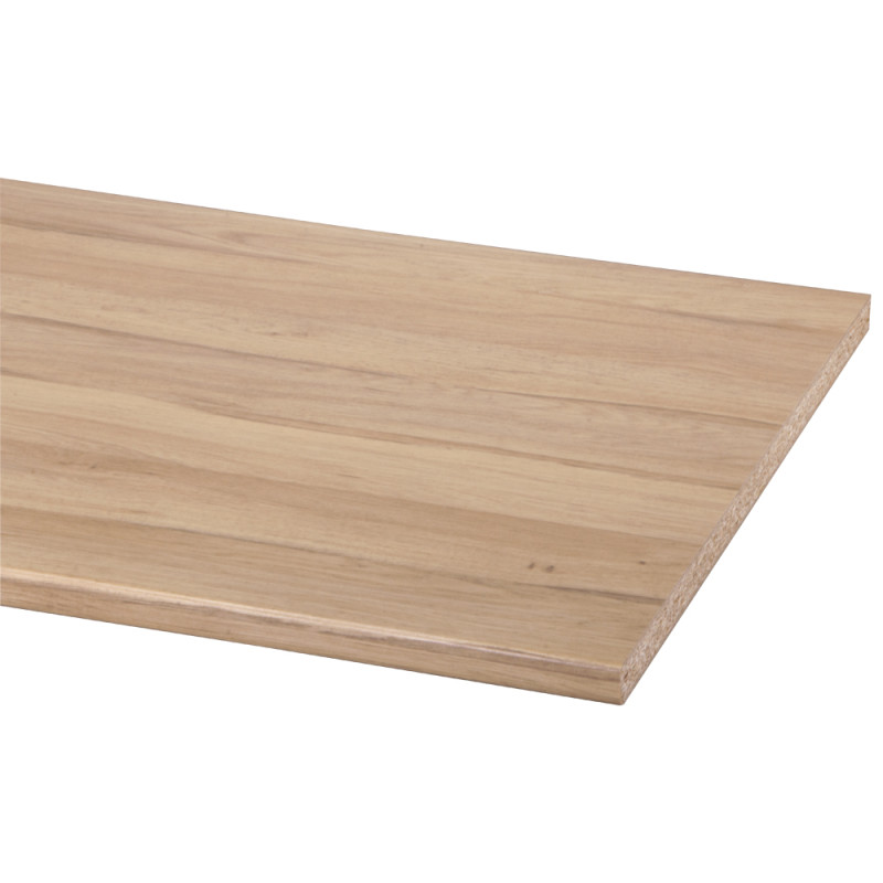 Plan de travail en bois aggloméré chêne européen 302 x 60 x 2,9 cm CANDO