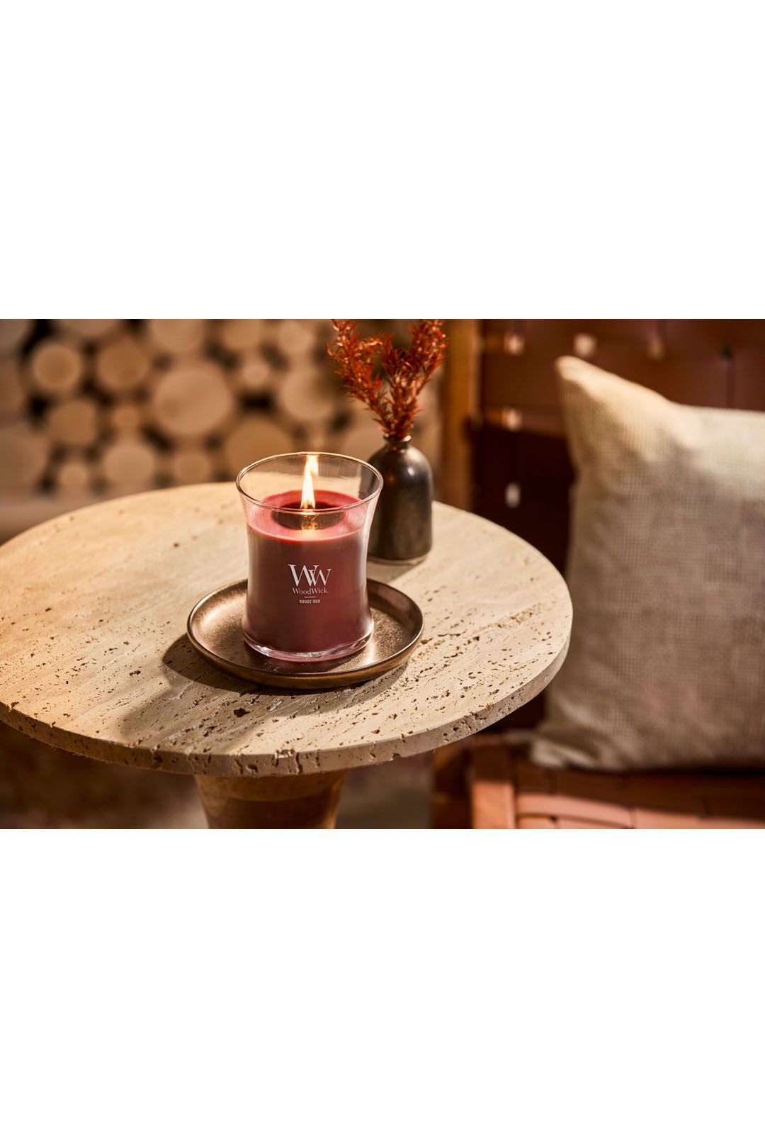 Woodwick Medium Hourglass Rouge Oud
