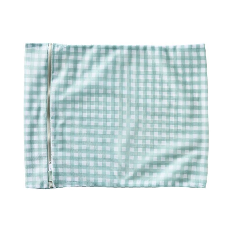 Laundry Sage Gingham Wash Bag