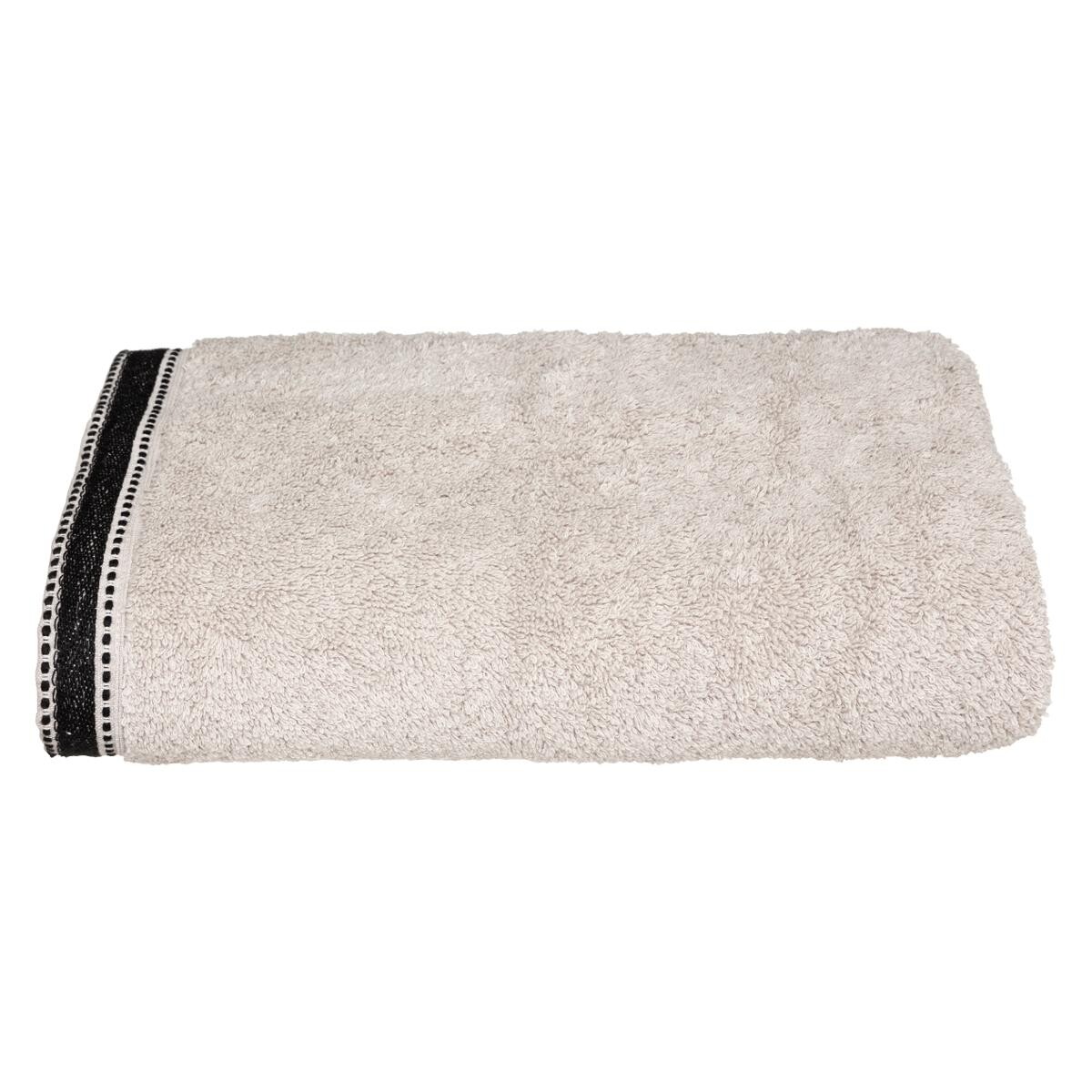 Shower towel "Joia", cotton Beige, 70x130 cm, 550 g/m&sup2;