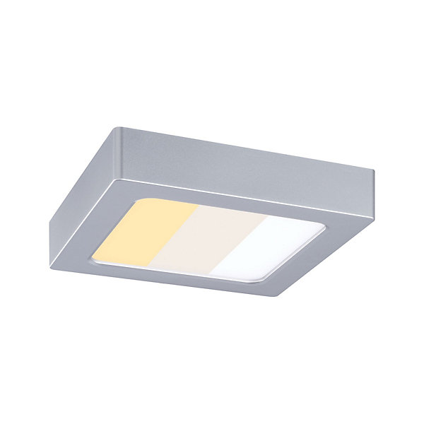Panneau LED Abia 2 White Select Détecteur de mouvement crépusculaire (HF) carré 170x170mm 9,5W 1100lm 2700 - 4000K Chrome mat