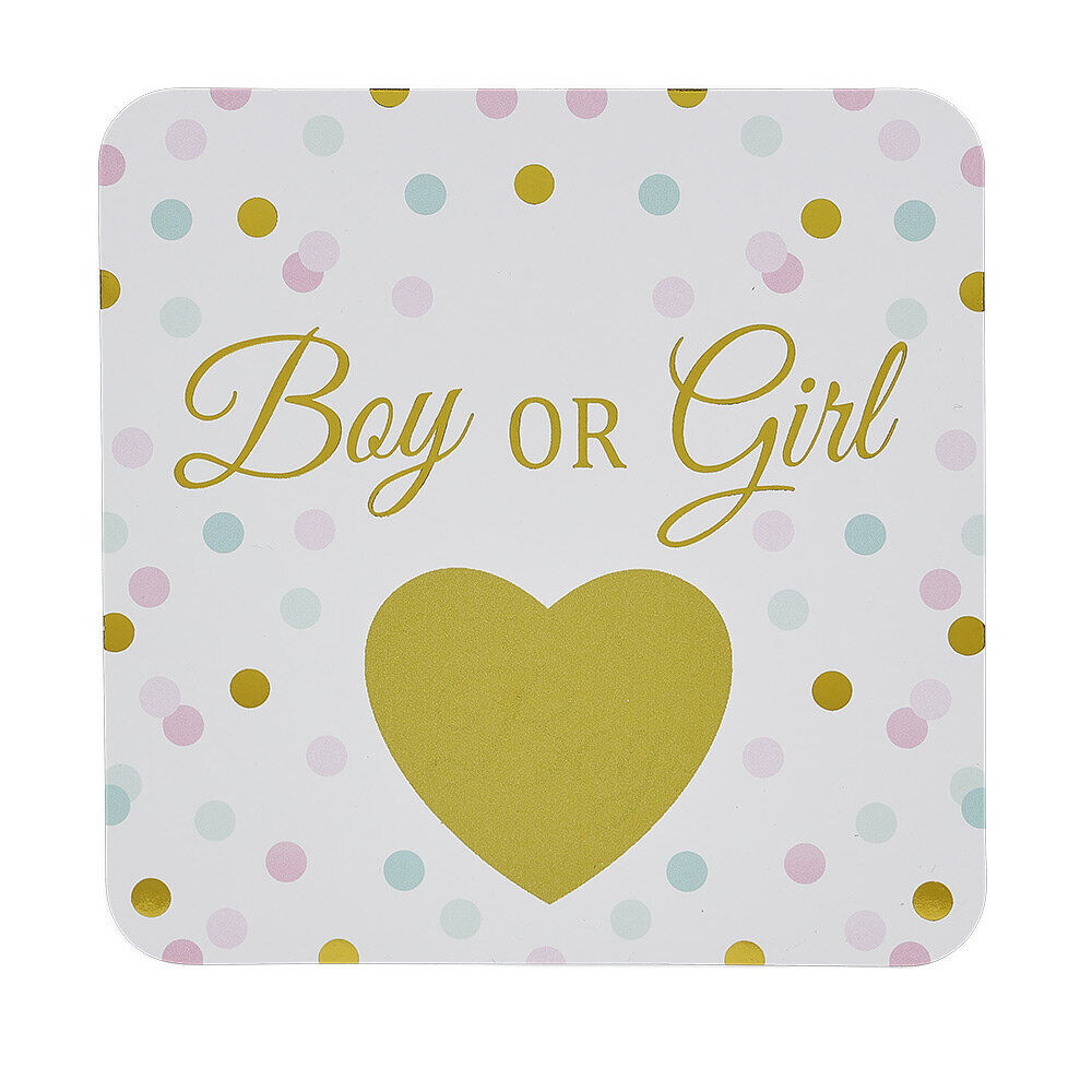 Carte à gratter révélation fille ou garçon x6 (2 modèles)