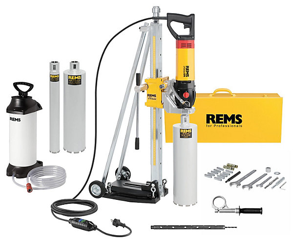 Carotteuse Picus SR 2200 W Set Titan REMS, 2200 W, colonne, réservoir d'eau et 3 couronnes, 183X01 R220