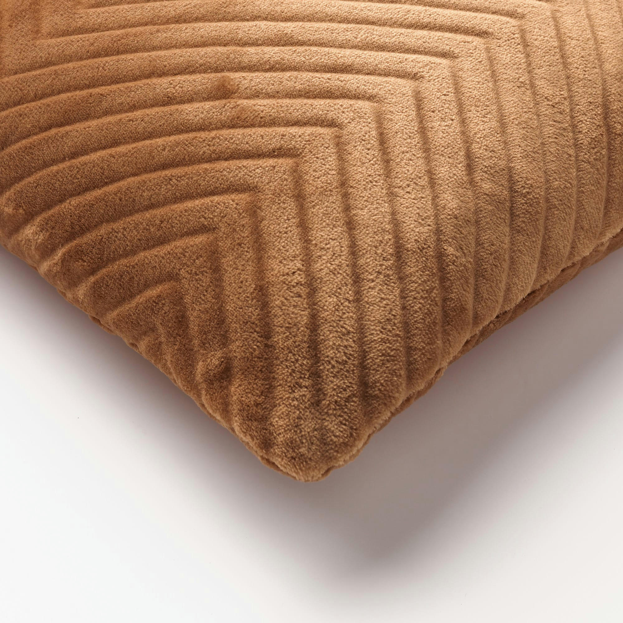 - Housse de coussin marron en velours-45x45 cm uni