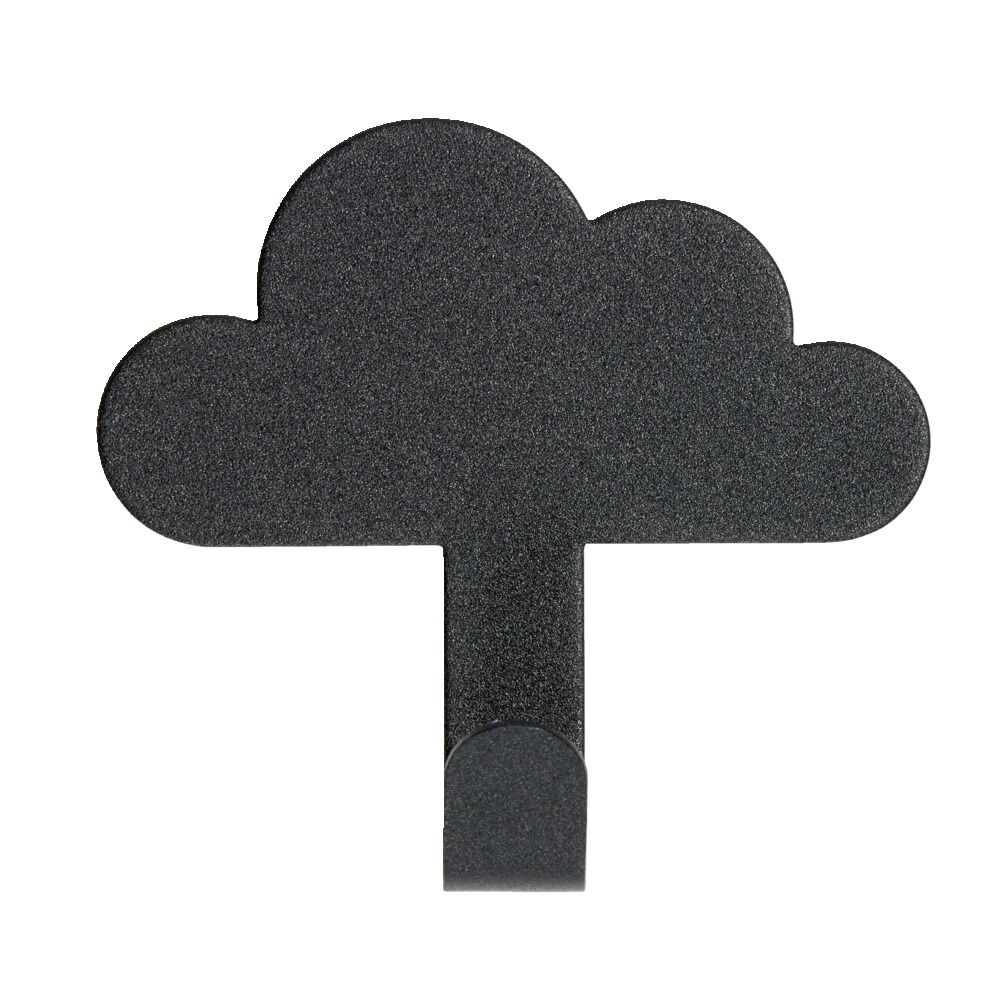 Crochet adhésif métal forme nuage 8,5x2xH11,4cm - 3 modèles