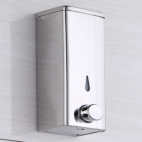 BASHLWUA Accessoires de Salle de Bain 304 Savon en Acier Inoxydable Distributeur Mural Poinçon Se Laver Les Mains Bouteille Hôtel