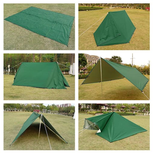NNEOBA Waterproof Camping Tent Tarp Sun Shade Awning