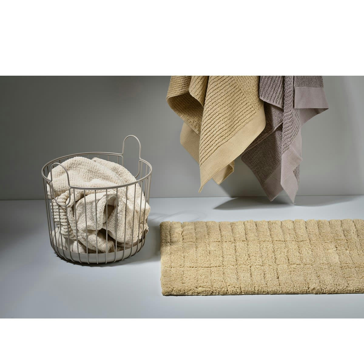 INU - Panier en fer taupe