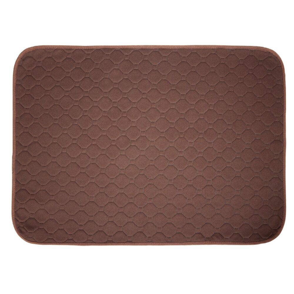 Couchage pour chien de grande taille polyester marron 110x80cm