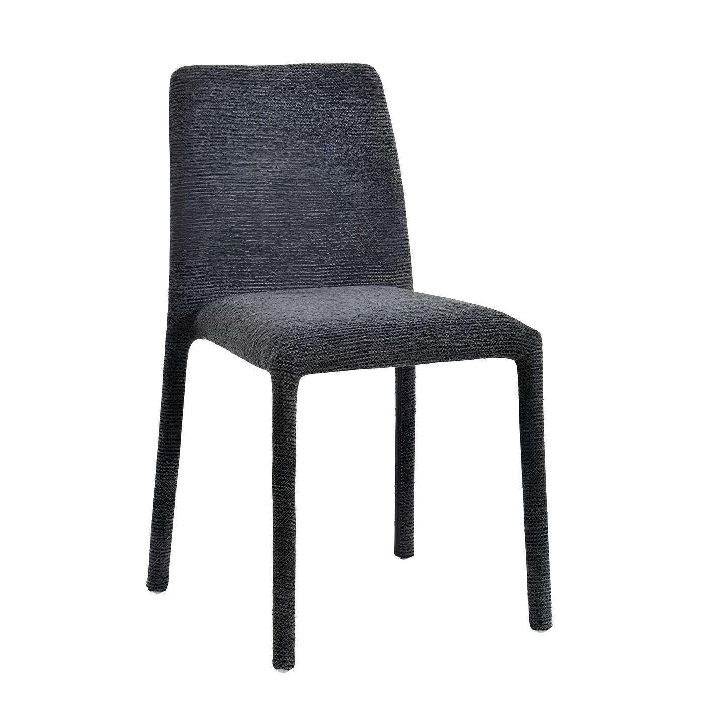 Chaise empilable grise en tissu (lot de 2) ESSEN