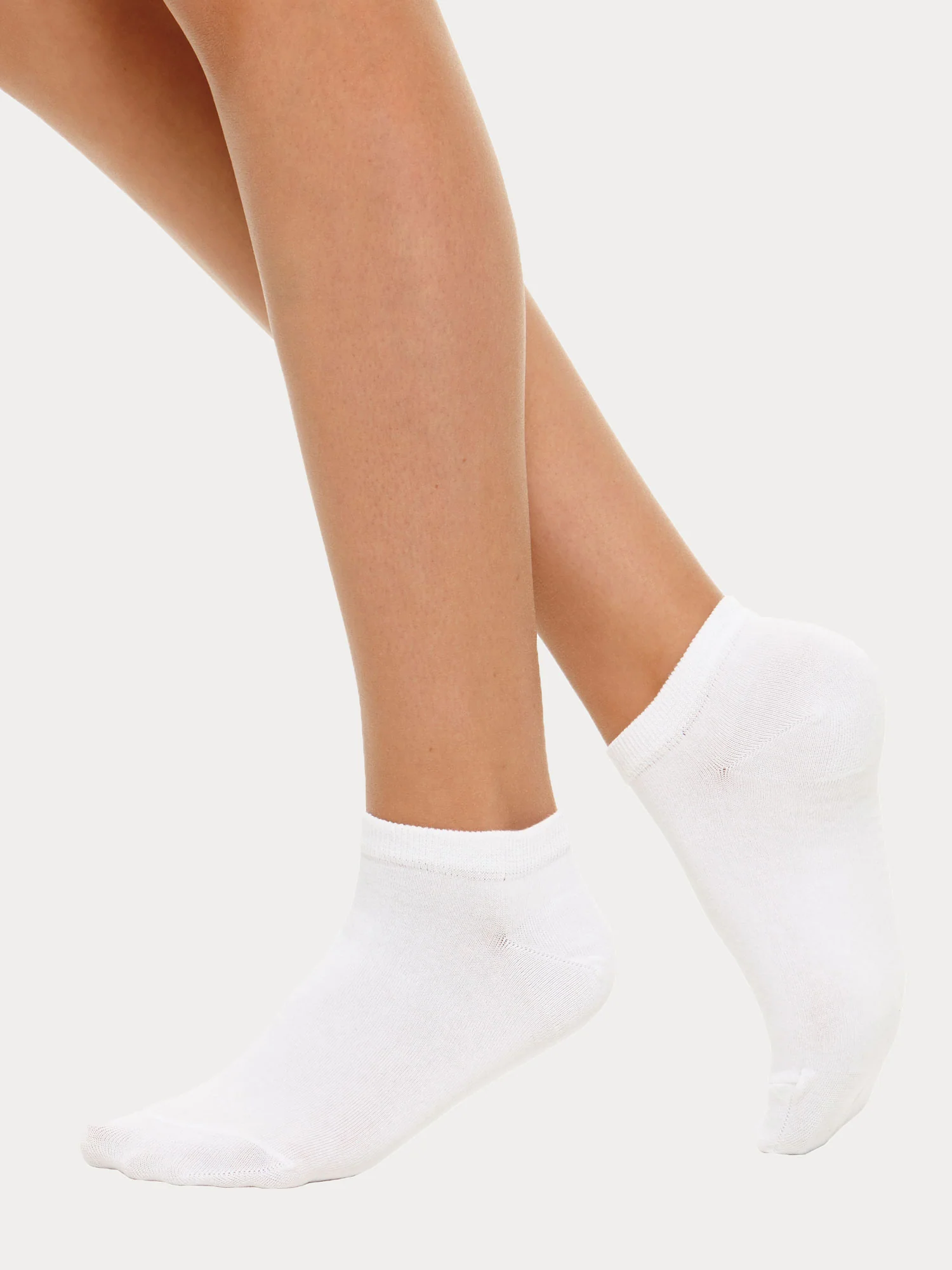 COTTON BASIC SNEAKERS sukat, 5 paria - valkoinen