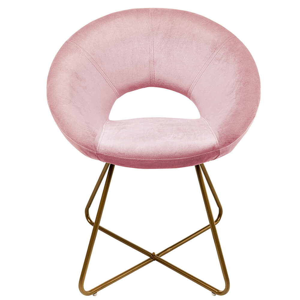 Home Deluxe Fluwelen Stoel SELESA Roze
