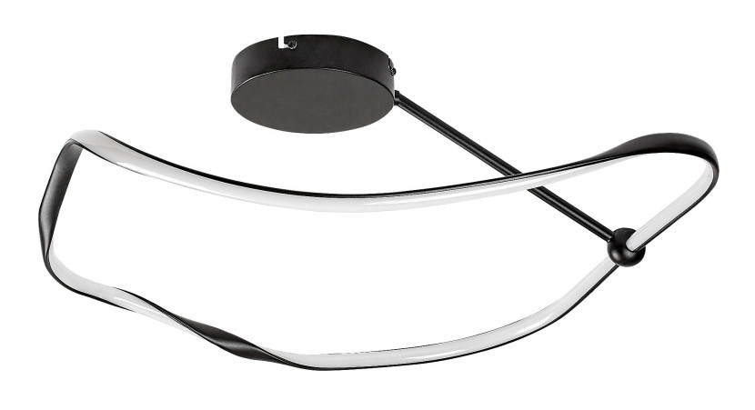 Lampa sufitowa MIROSSI czarno-biała LED 1x38W Neutralna biel 2240lm Rabalux