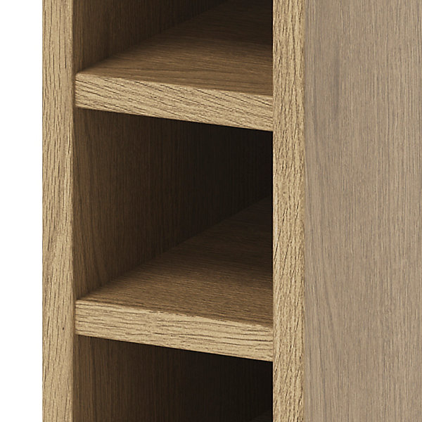 Caisson range bouteilles GoodHome Caraway Chêne H. 72 cm x l. 15 cm