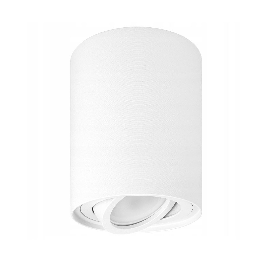 Lampa sufitowa tuba kierunkowa Deba GU10 biała