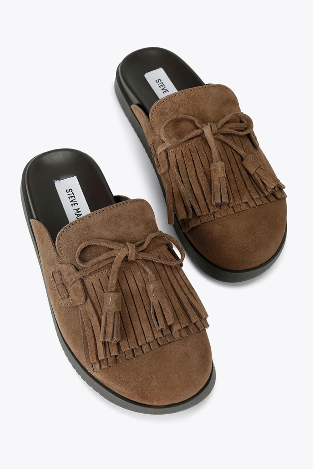 STEVE MADDEN Maurea Mid Brown' Suede Flats