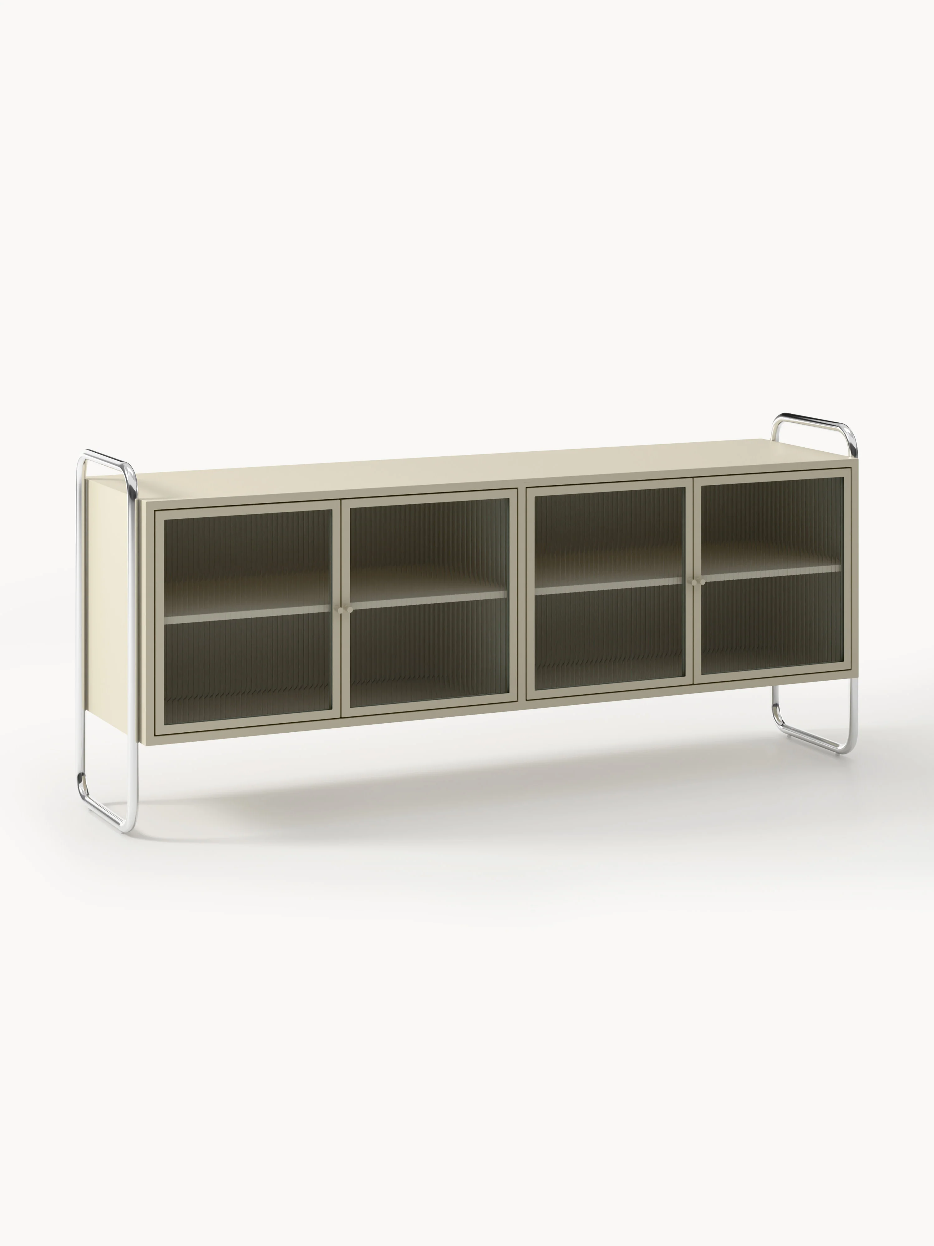 Metall-Sideboard Robyn mit Glas-Front