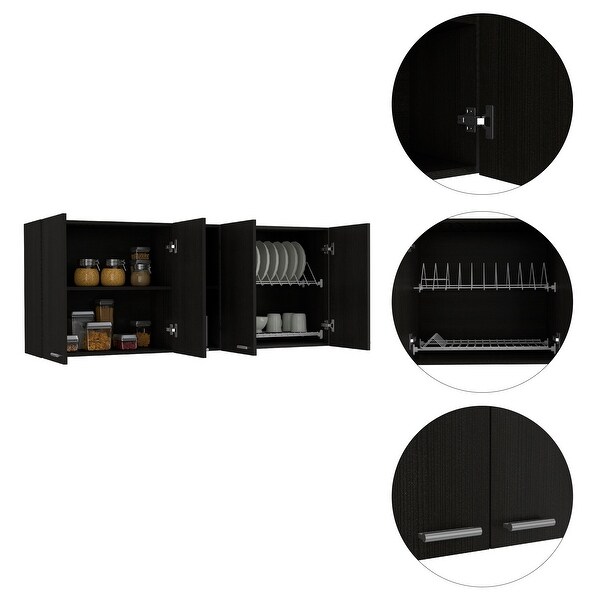 59-inch Four Swing Doors Wall Cabinet