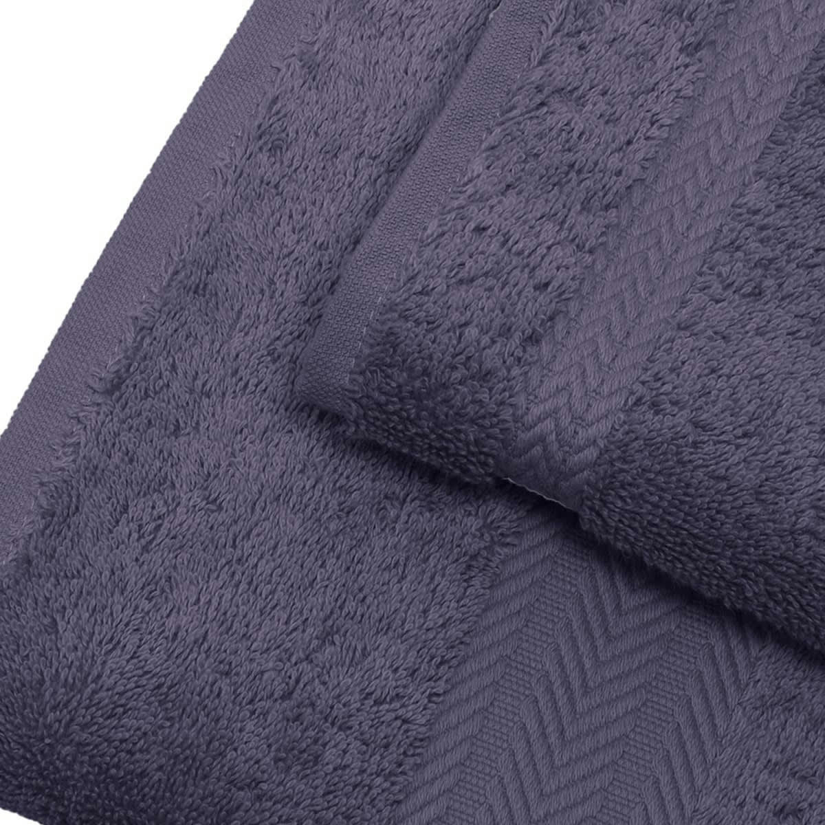 LUXURY - Drap de bain 550gr/m²  myrtille 70x140 cm