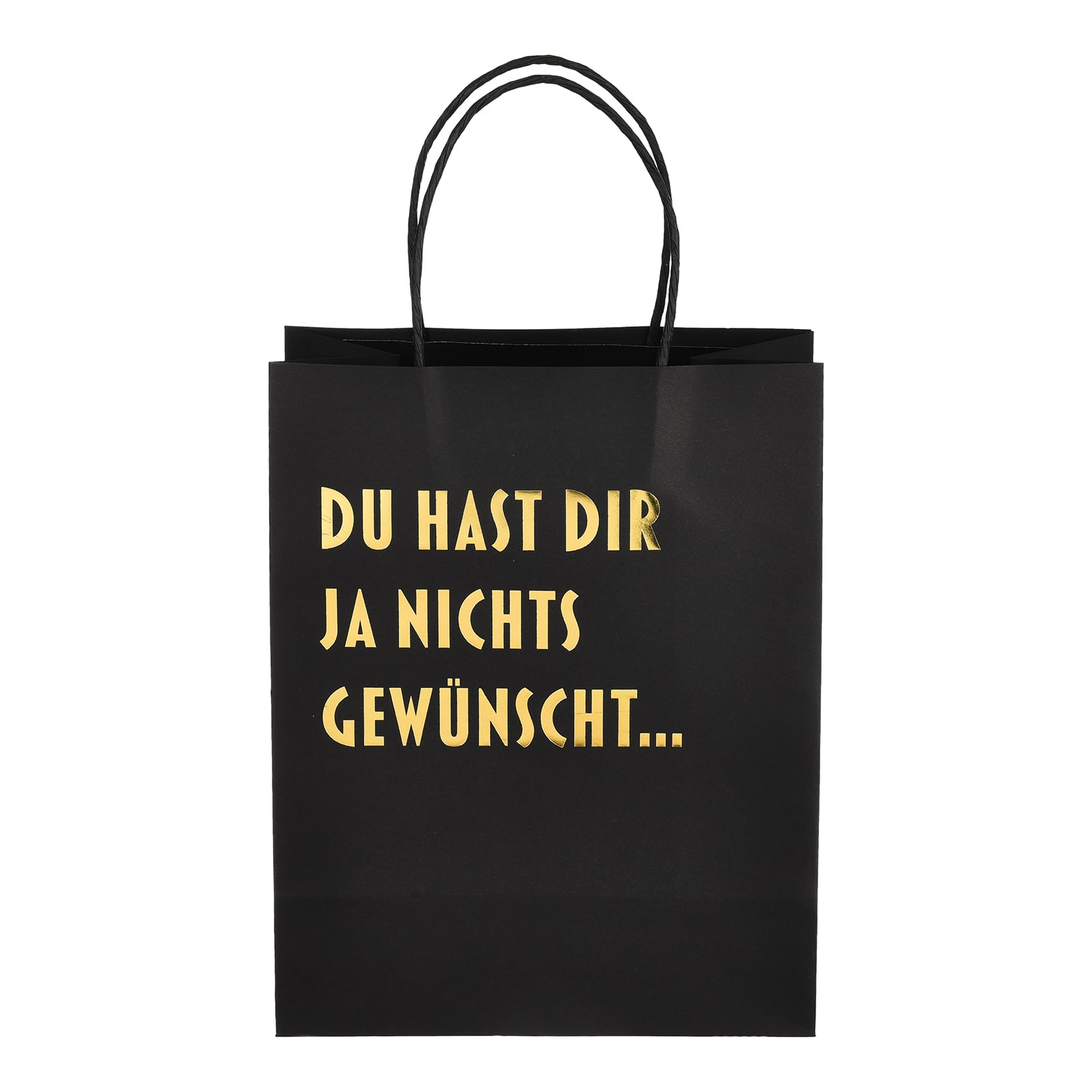Geschenktüte Simple Schwarz,B 200 x H 250 x T 110 mm