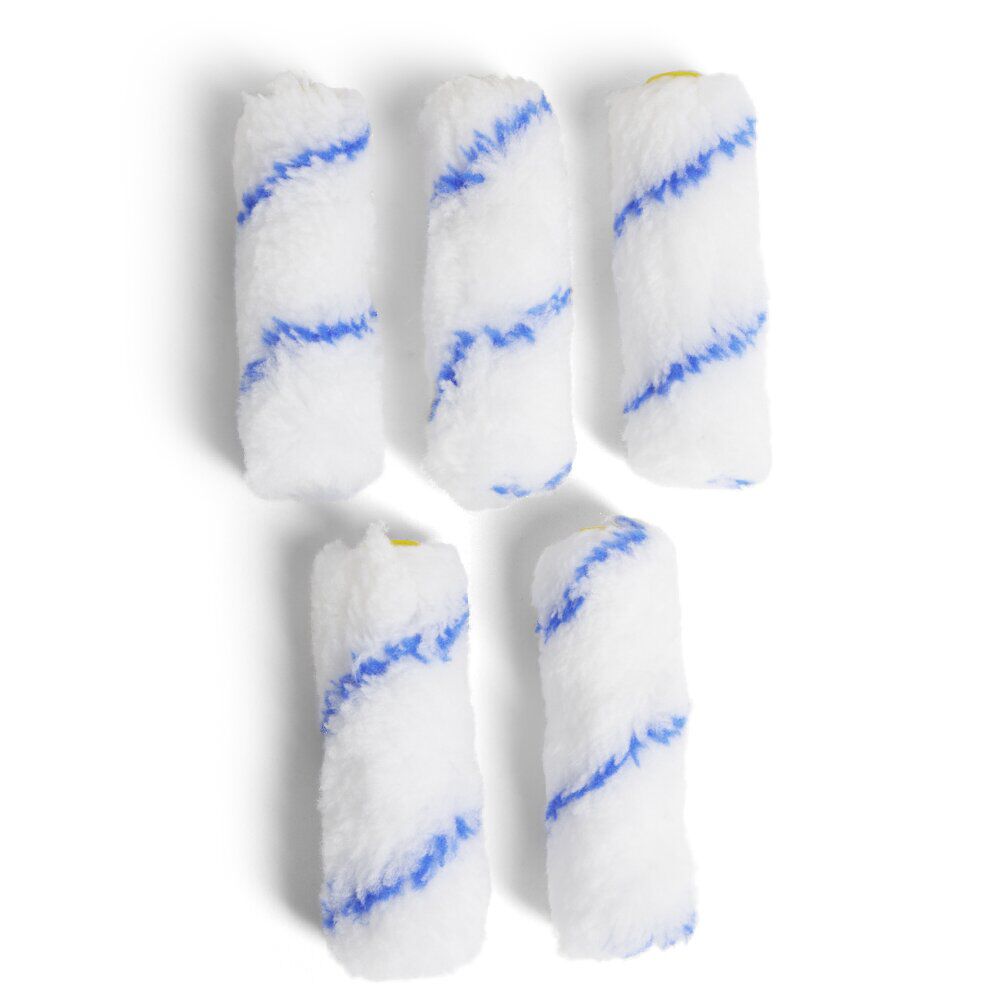 Lot de 5 rouleaux de peinture microfibre 10cm