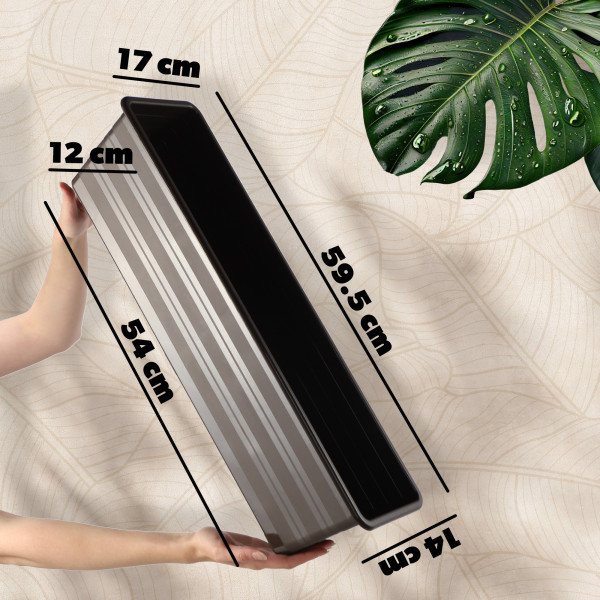 KADAX Doniczka Balkonowa 60cm Skrzynka Na Kwiaty